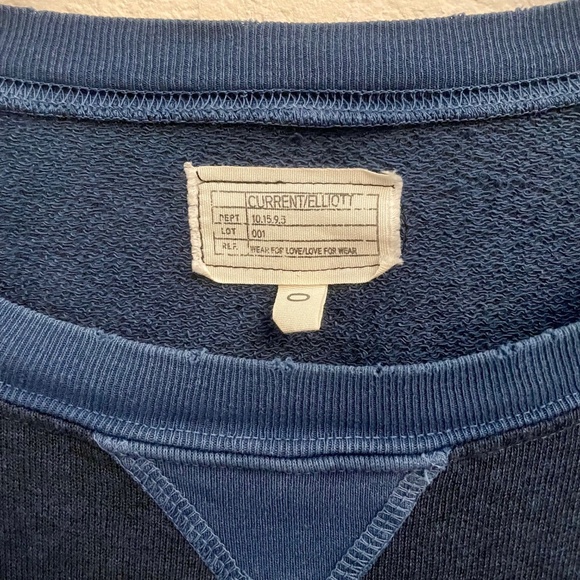 CURRENT/ELLIOTT The Cozy Stadium Relaxed Sweatshirt - Picture 3 of 8